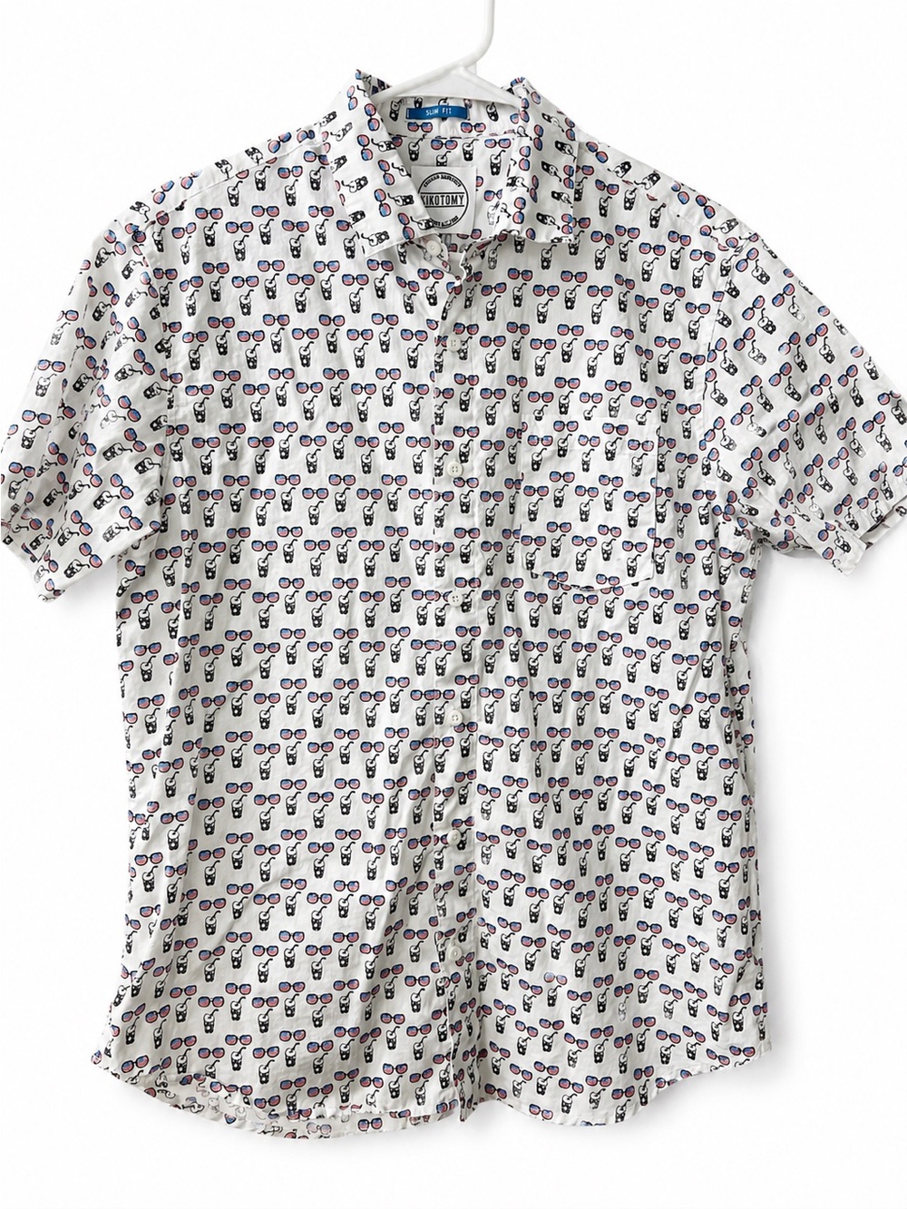 Men’s July 4th Button Down Casual Shirt Dikotomy Size Large